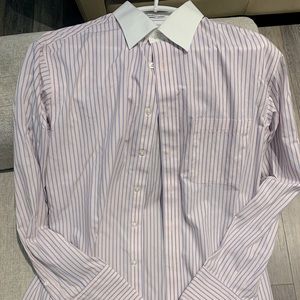 Joseph & Feiss, 16 1/2 / 34/35, Wrinkle Free, Fitted, French Cuff, Dress Shirt